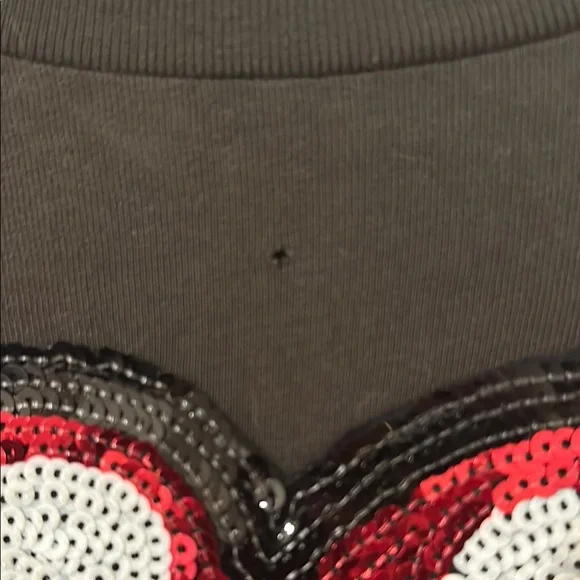 NWT MadeWorn Rolling Stones sequined lips 👄 and tongue 👅 tee small - Picture 14 of 16